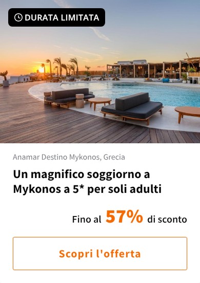Un magnifico soggiorno a Mykonos a 5* per soli adulti