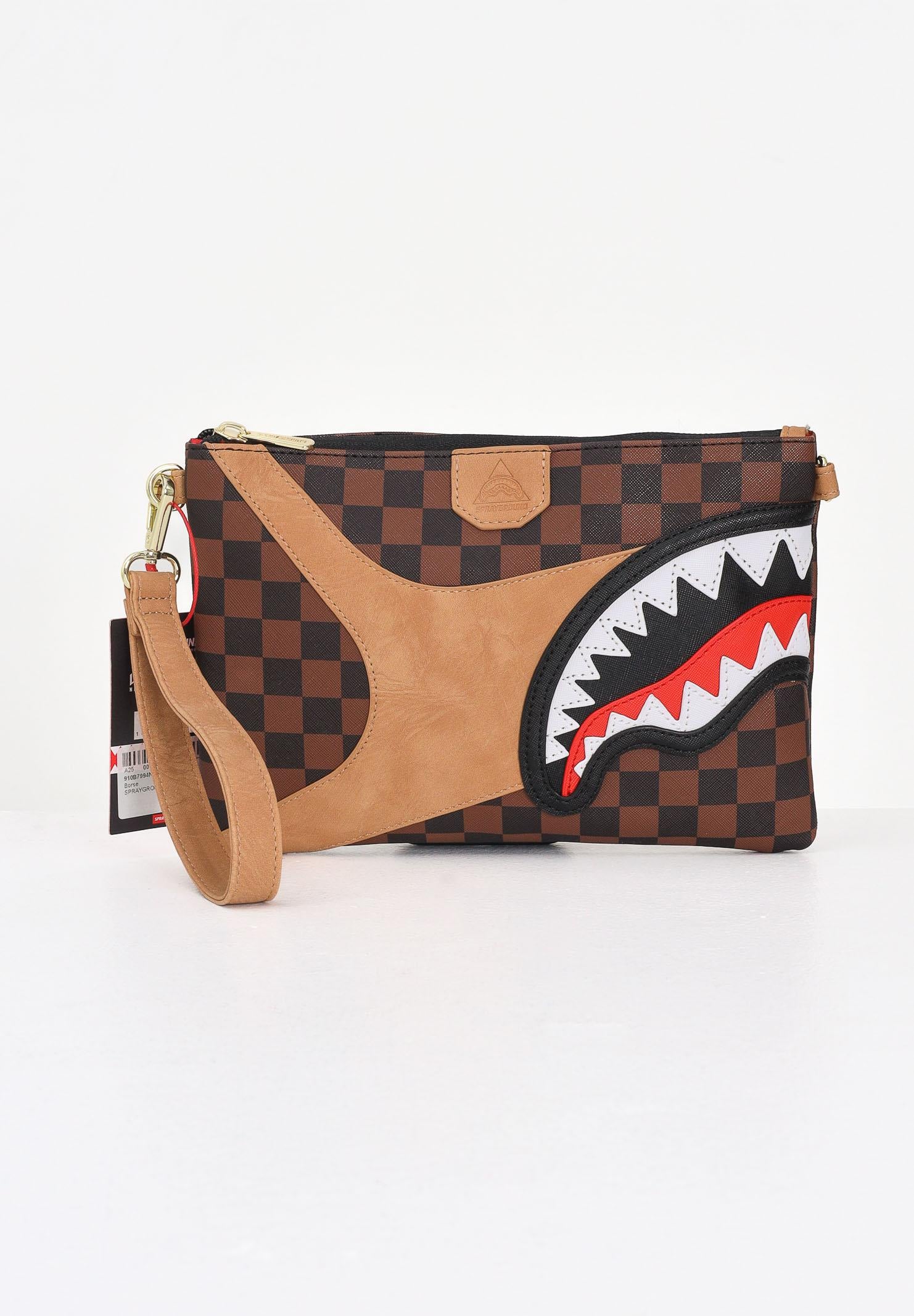 Image of SPRAYGROUND Pochette HENNYVILLE CROSSOVER marrone da donna