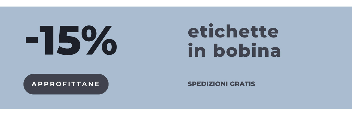 Etichette in bobina al -15%