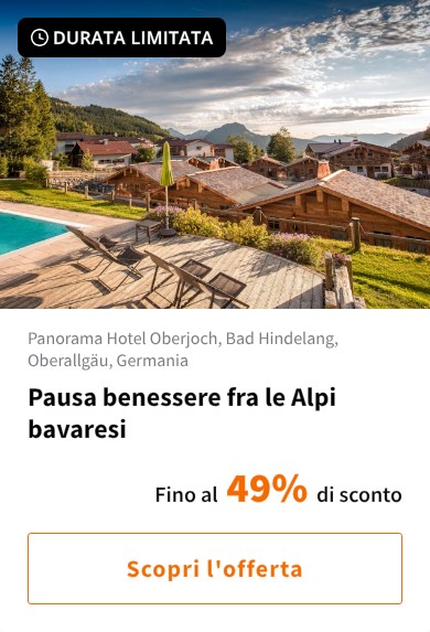 Pausa benessere fra le Alpi bavaresi