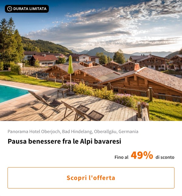 Pausa benessere fra le Alpi bavaresi