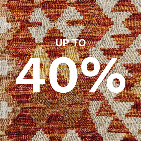 Up to 40% on Kilim rugs