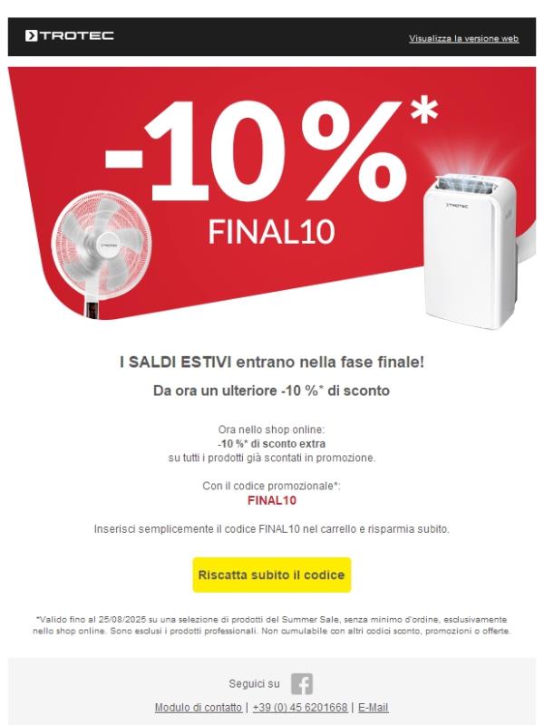 ☀️ -10 % extra in saldo