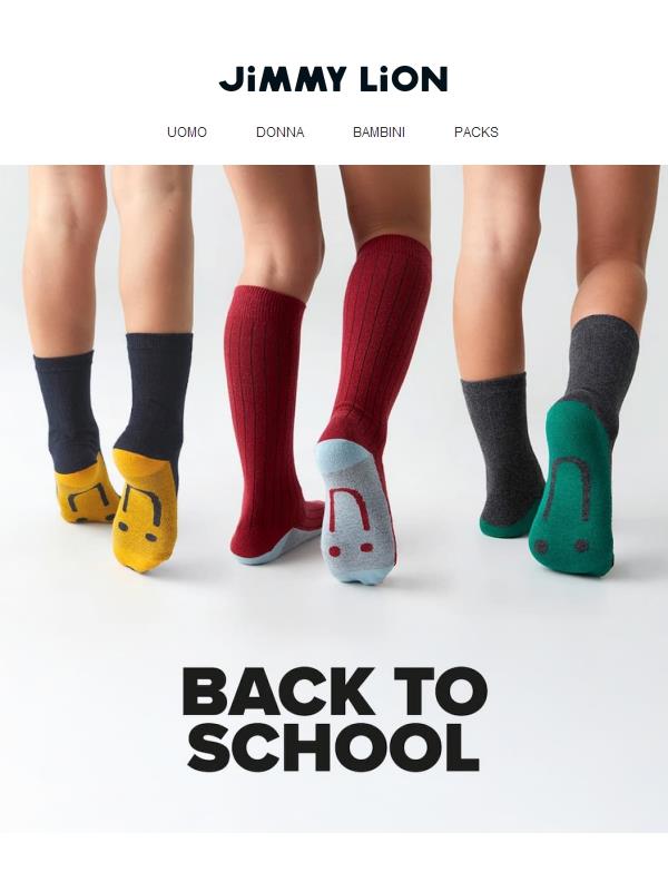 🎒 Calzini per l’inizio della scuola