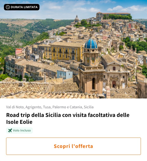 Road trip della Sicilia con visita facoltativa delle Isole Eolie