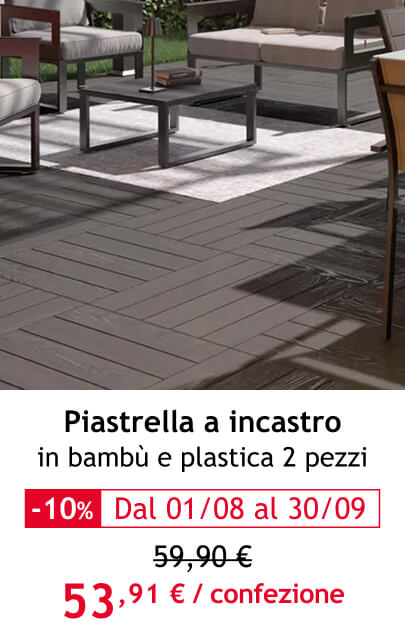 piastrella a incastro in bambù