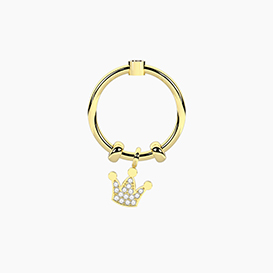 Anello SWING   con ciondolo CORONA