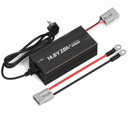 LiTime Caricabatterie al Litio LiFePO4 da 12V 20A