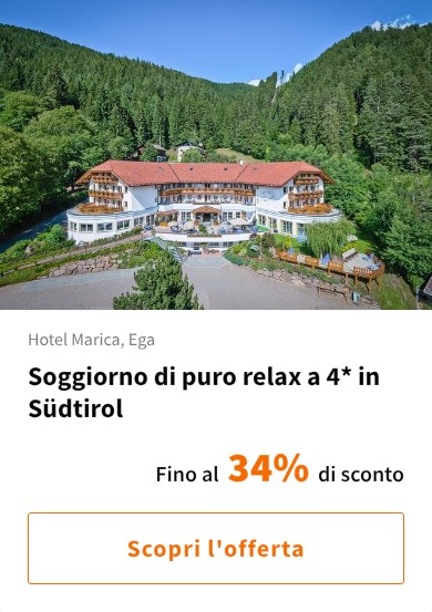 Soggiorno di puro relax a 4* in Südtirol