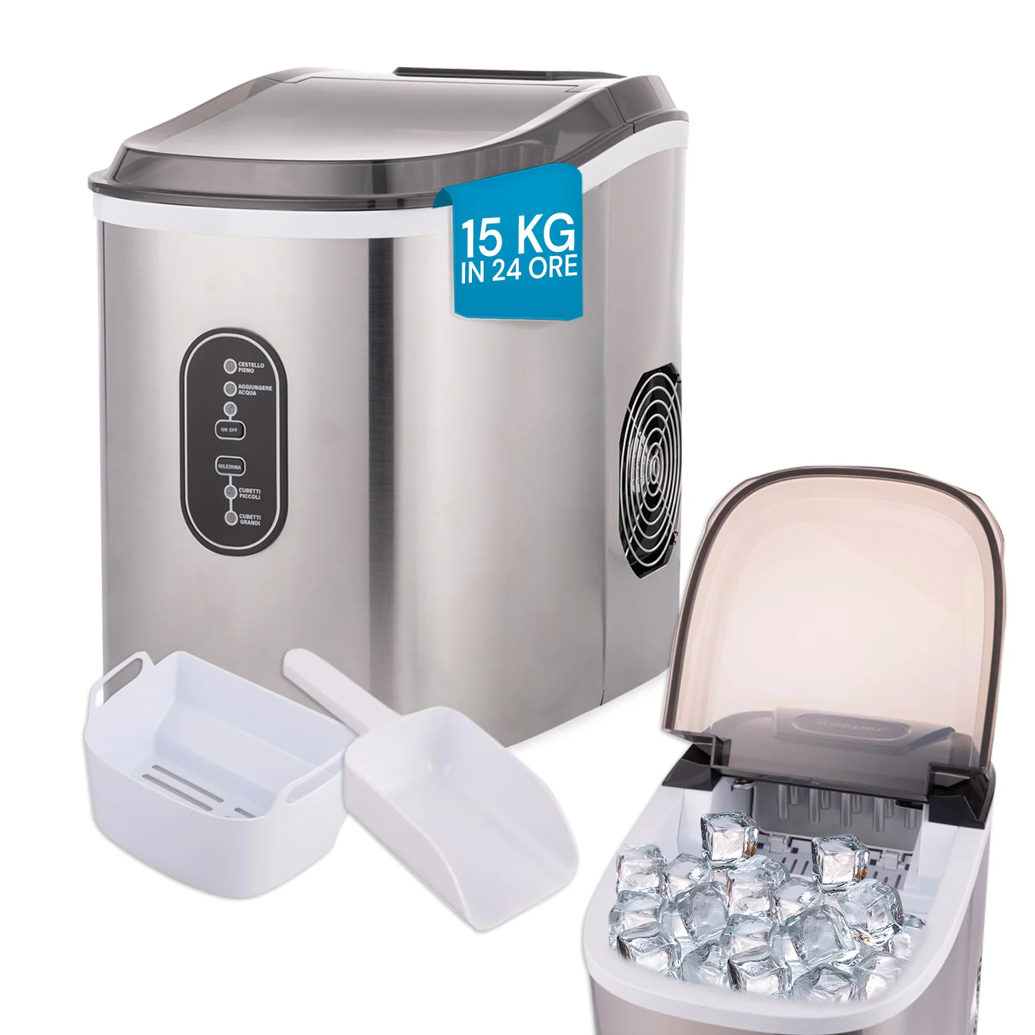 Image of Macchina per il Ghiaccio 15kg/24h 