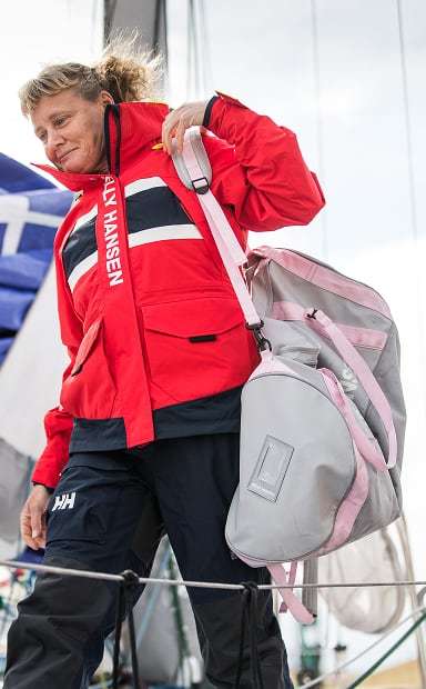 Pip Hare with Helly Hansen Duffel Bag