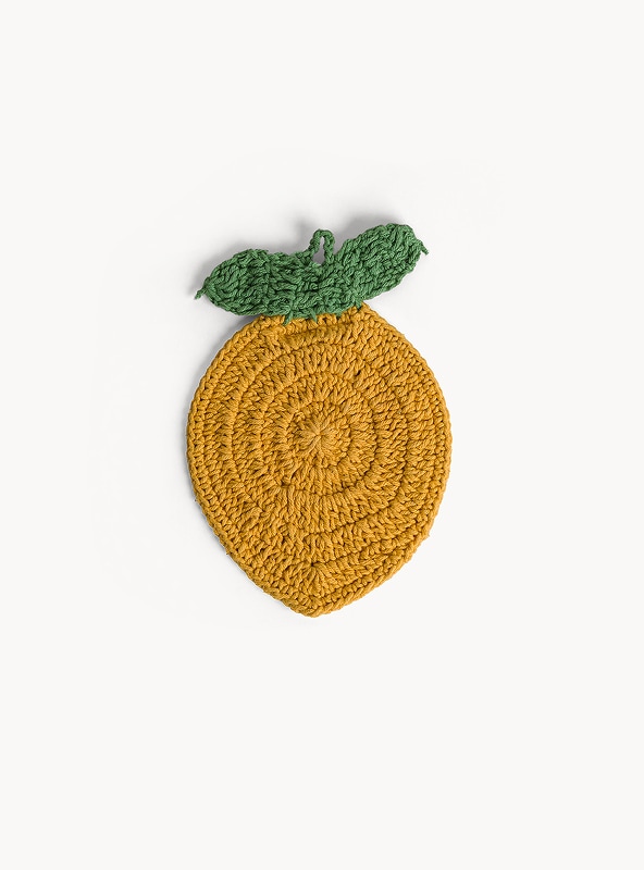 Decorazione crochet a limone