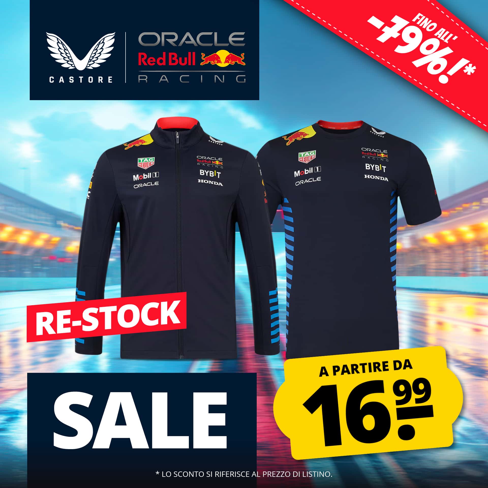 Oracle red bull castore formula 1 uomo giacca softshell