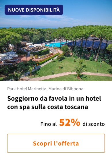 Soggiorno da favola in un hotel con spa sulla costa toscana