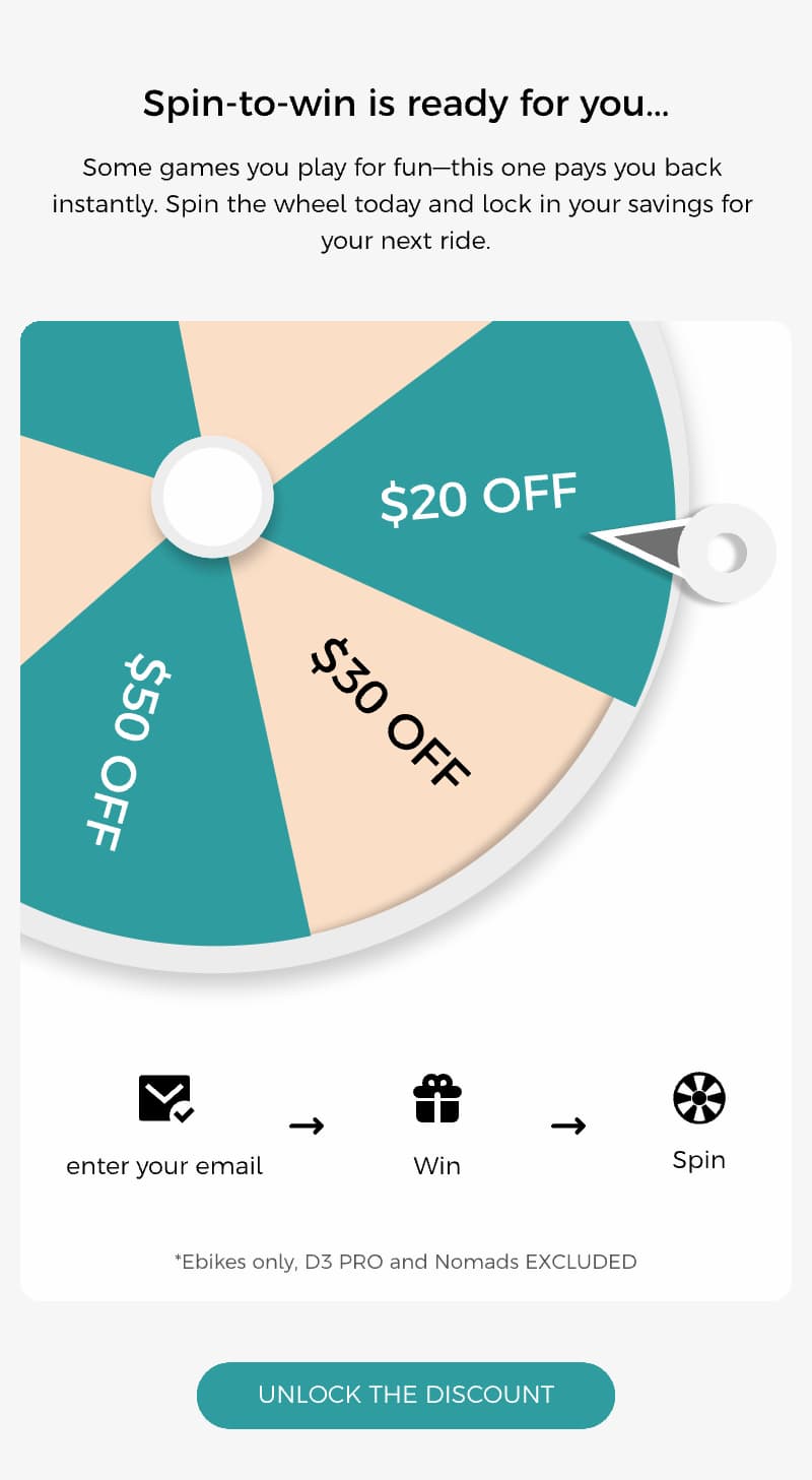 Spin-to-win is ready for you...