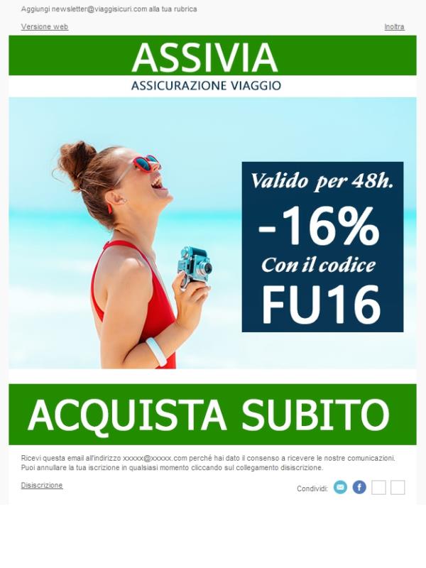- 16% su tutte le nostre polizze!