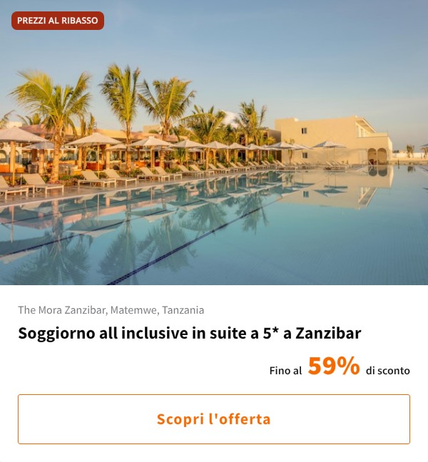 Soggiorno all inclusive in suite a 5* a Zanzibar