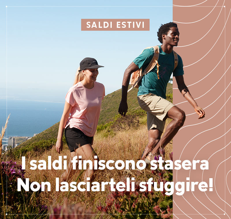 I saldi finiscono stasera Non lasciarteli sfuggire!