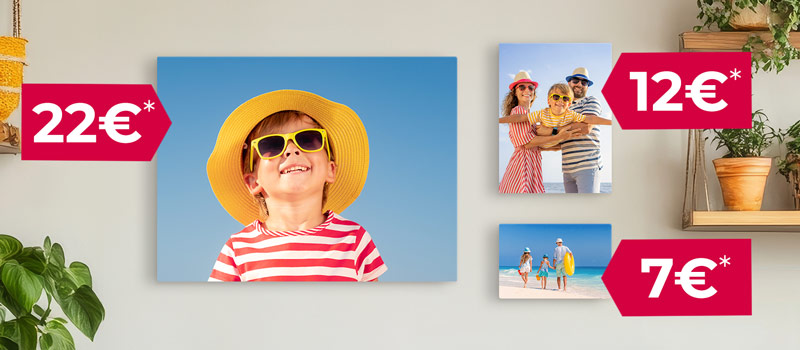 Foto su Tela da soli 7€* – scegli formati coordinati e ottieni un risparmio extra
