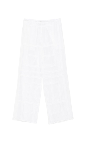 Pantalone monogram crochet