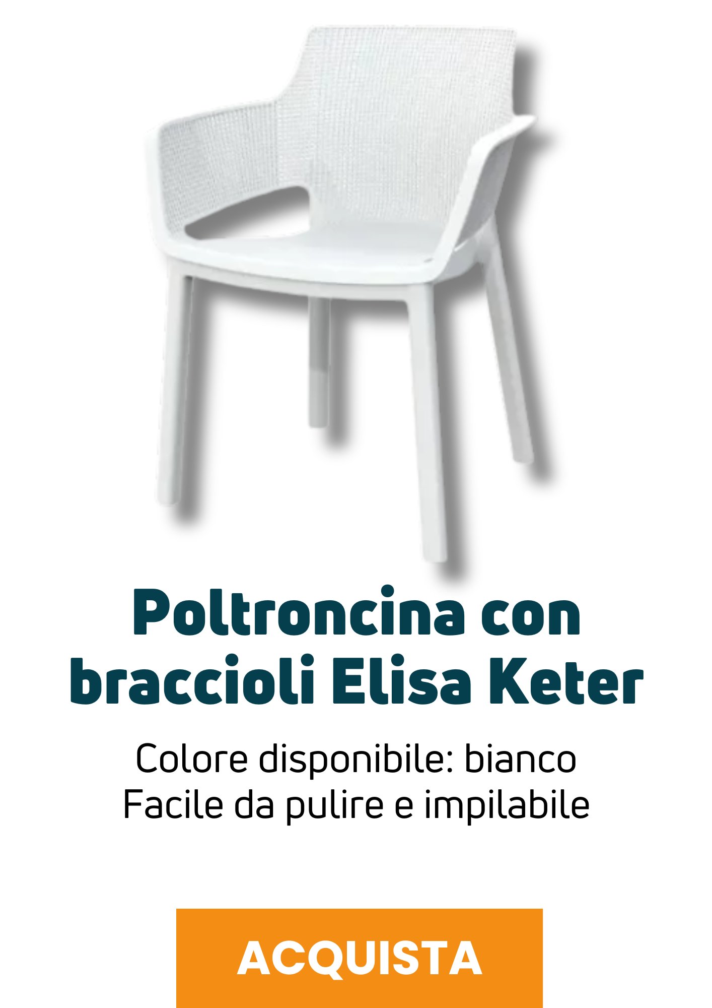 Poltroncina Elisa Keter | Perrone Shop