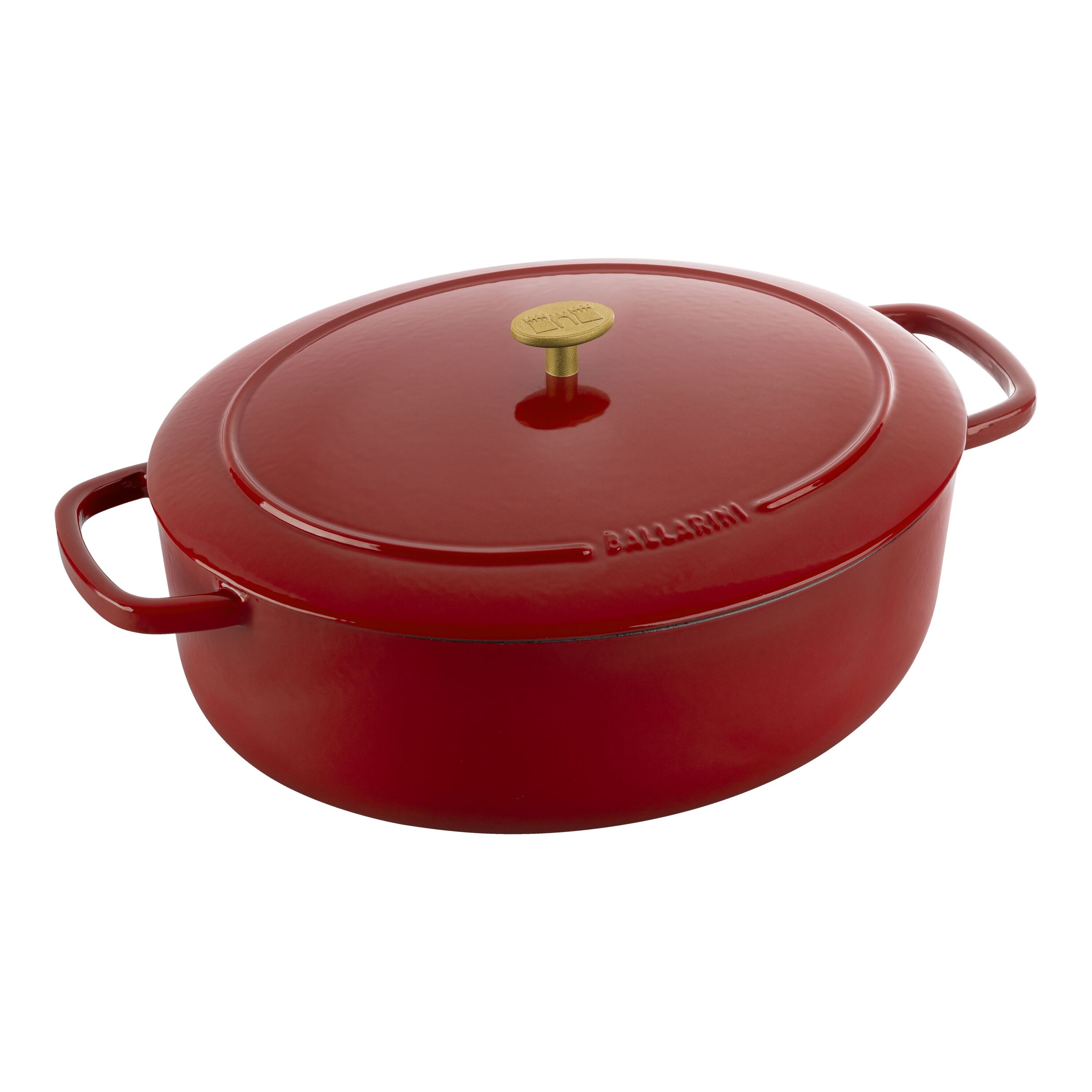 COCOTTE OVALE, 37 CM, ROSSO