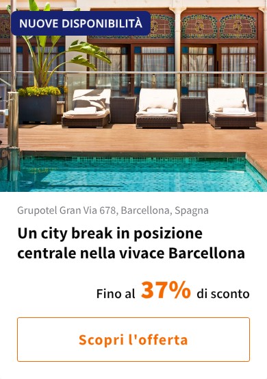 Un city break in posizione centrale nella vivace Barcellona
