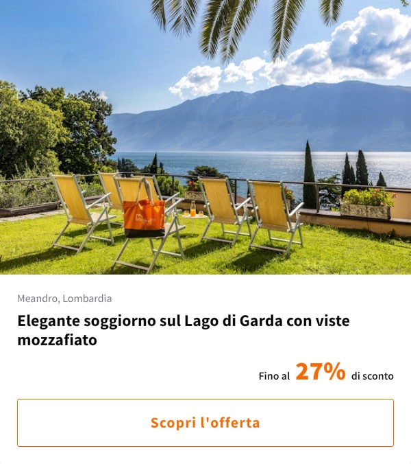 Elegante soggiorno sul Lago di Garda con viste mozzafiato
