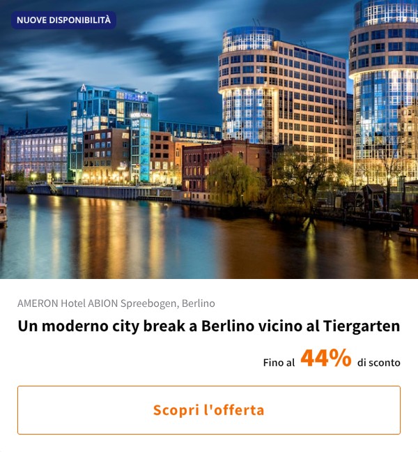 Un moderno city break a Berlino vicino al Tiergarten