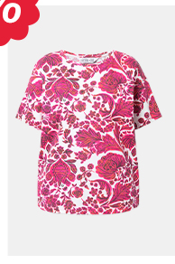 T-shirt dal taglio oversize con stampa Paisley