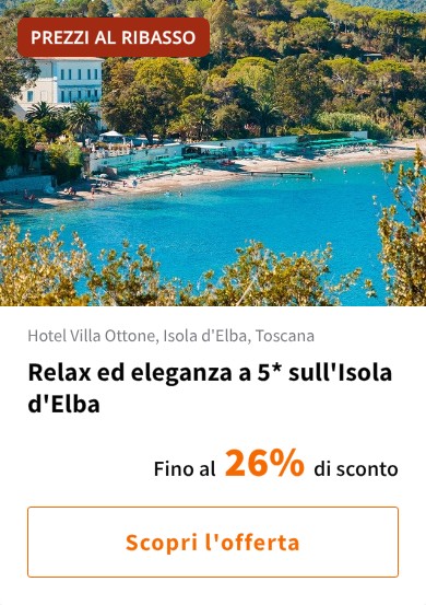 Relax ed eleganza a 5* sull&#x27;Isola d&#x27;Elba