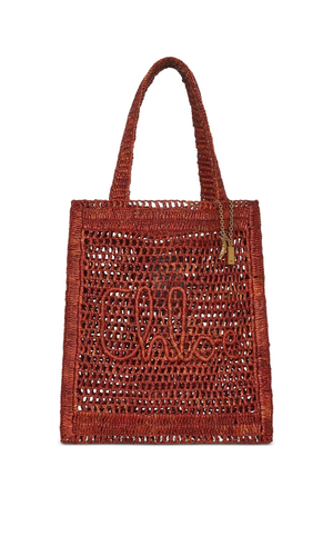 Summer Banana rafia tote