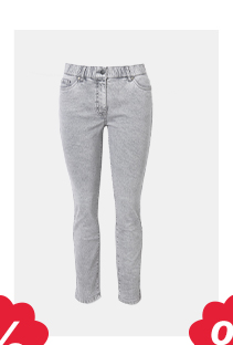 Jeans modello Sarah con taglio della gamba aderente e cintura comoda