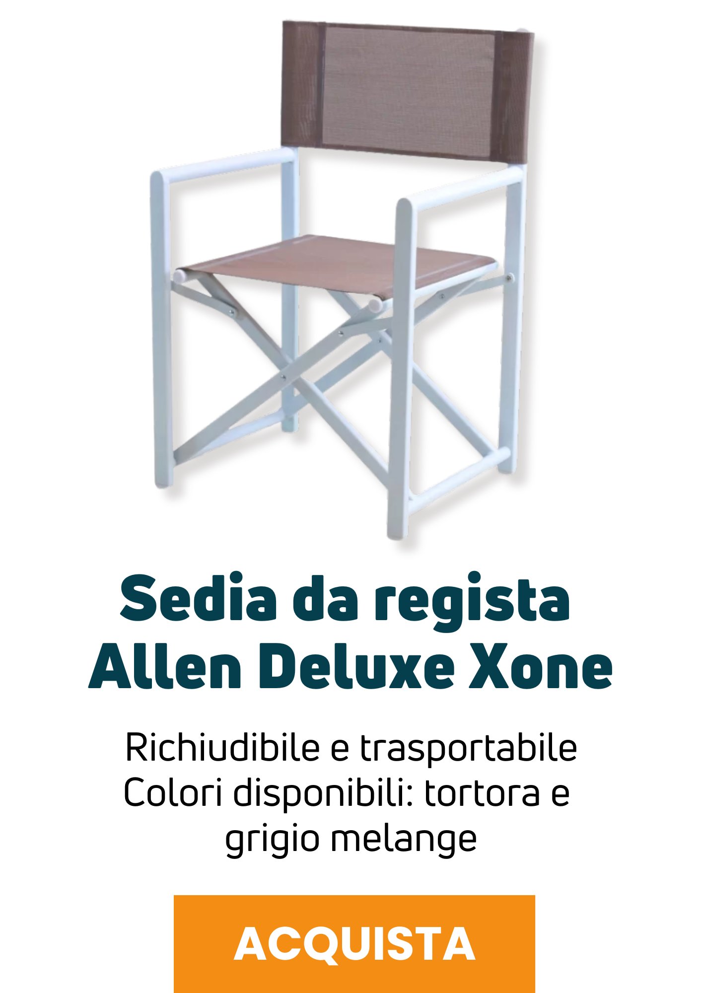 Sedia da regista Allen Deluxe | Perone Shop 