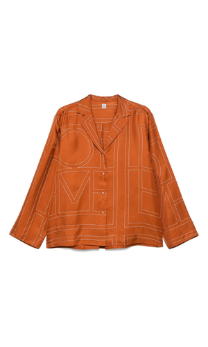 Monogram silk shirt