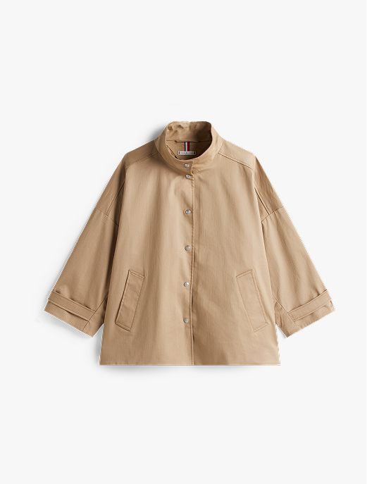 Cappotto corto oversize idrorepellente