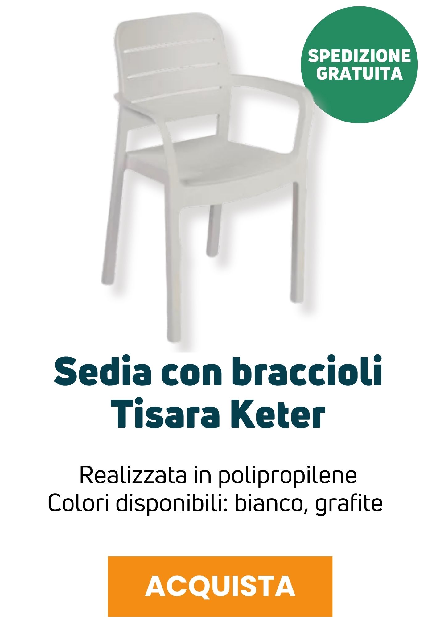 Sedia Tisara Keter | Perrone Shop