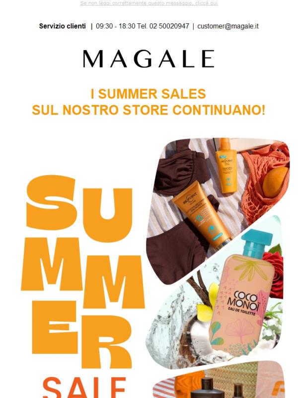 ☀️ I Summer Sales continuano sul nostro sito 🧡✨
