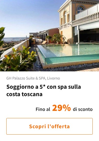 Soggiorno a 5* con spa sulla costa toscana