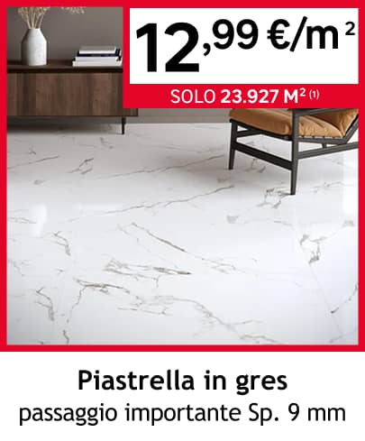 piastrella in gres 9 mm