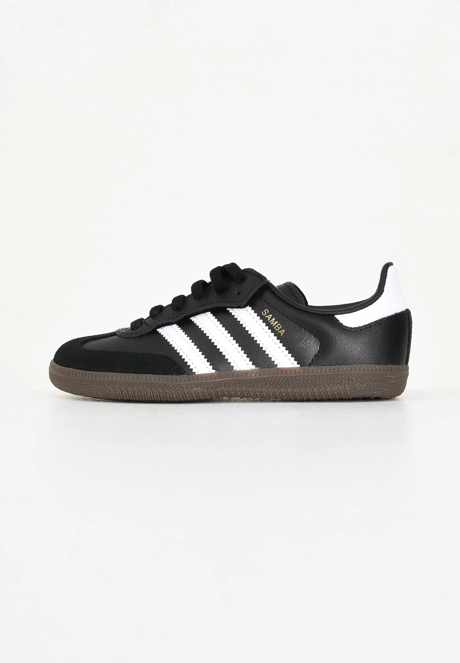 Image of ADIDAS ORIGINALS Sneakers Samba OG Comfort Closure Elastic Lace nere per bambino e bambina