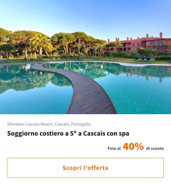 Soggiorno costiero a 5* a Cascais con spa
