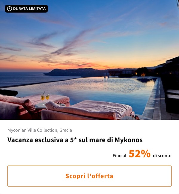 Vacanza esclusiva a 5* sul mare di Mykonos