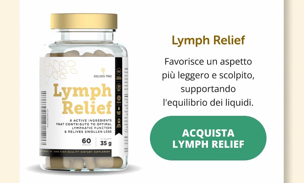 Lymph Relief Favorisce un aspetto più leggero e scolpito, supportando l'equilibrio dei liquidi.   Acquista Lymph Relief