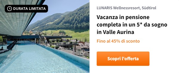 Vacanza in pensione completa in un 5* da sogno in Valle Aurina