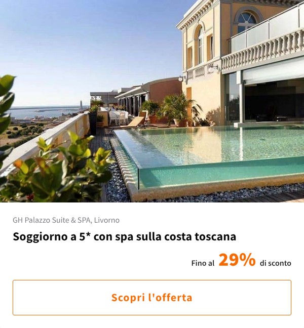 Soggiorno a 5* con spa sulla costa toscana