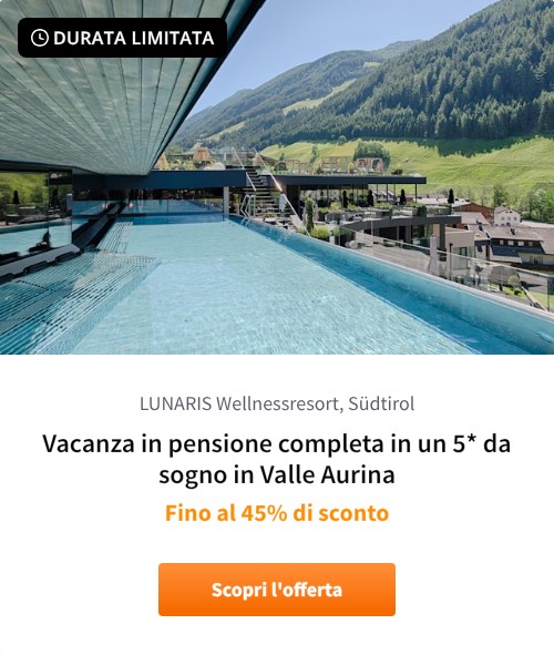 Vacanza in pensione completa in un 5* da sogno in Valle Aurina