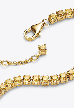 Sparkling Yellow Tennis Bracelet