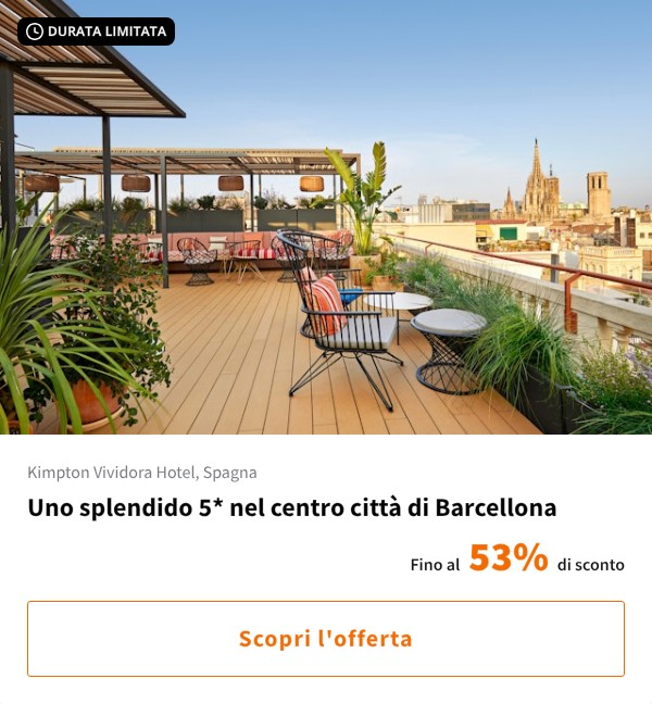 Uno splendido 5* nel centro città di Barcellona