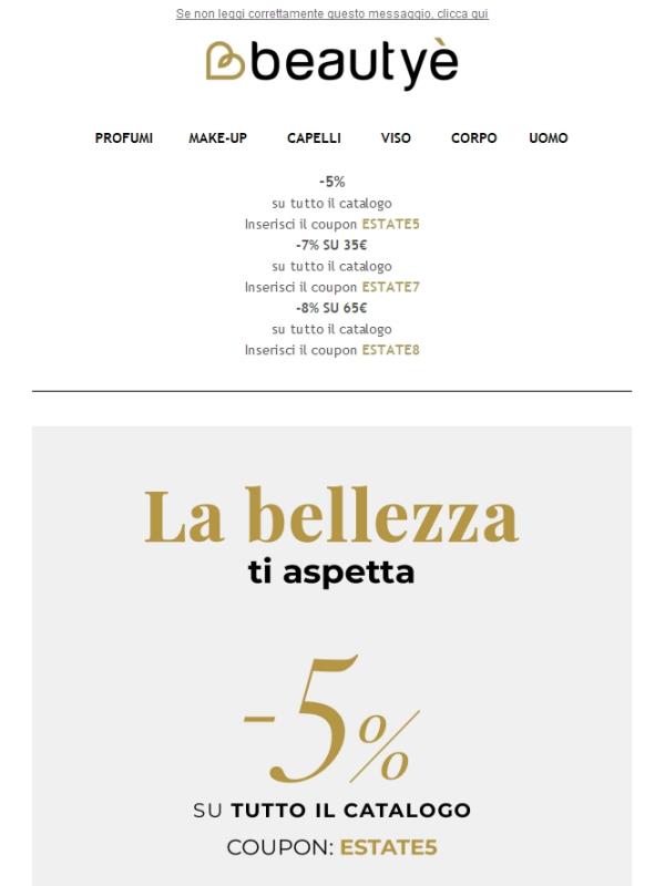 🎉Estate in corso! Sconti fino al -8%😍